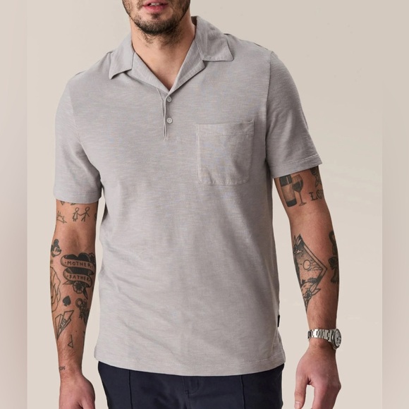 NWT - Good Man Brand Men’s Camp Collar Polo Shirt - Size L - Picture 2 of 10